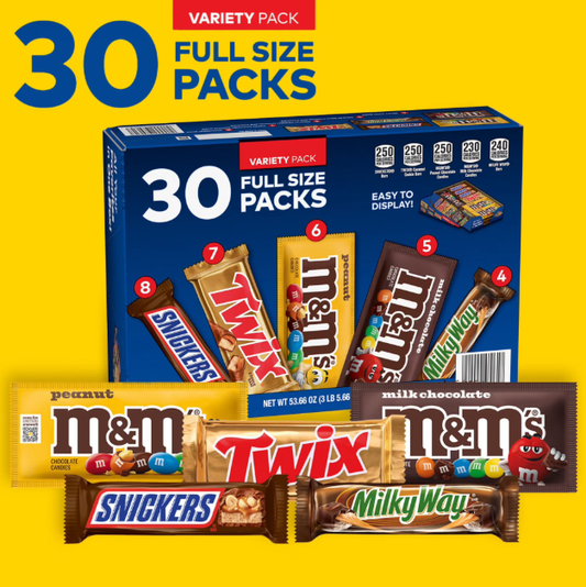 Mars Chocolate Candy Bars, Full Size (IN STORE ONLY)