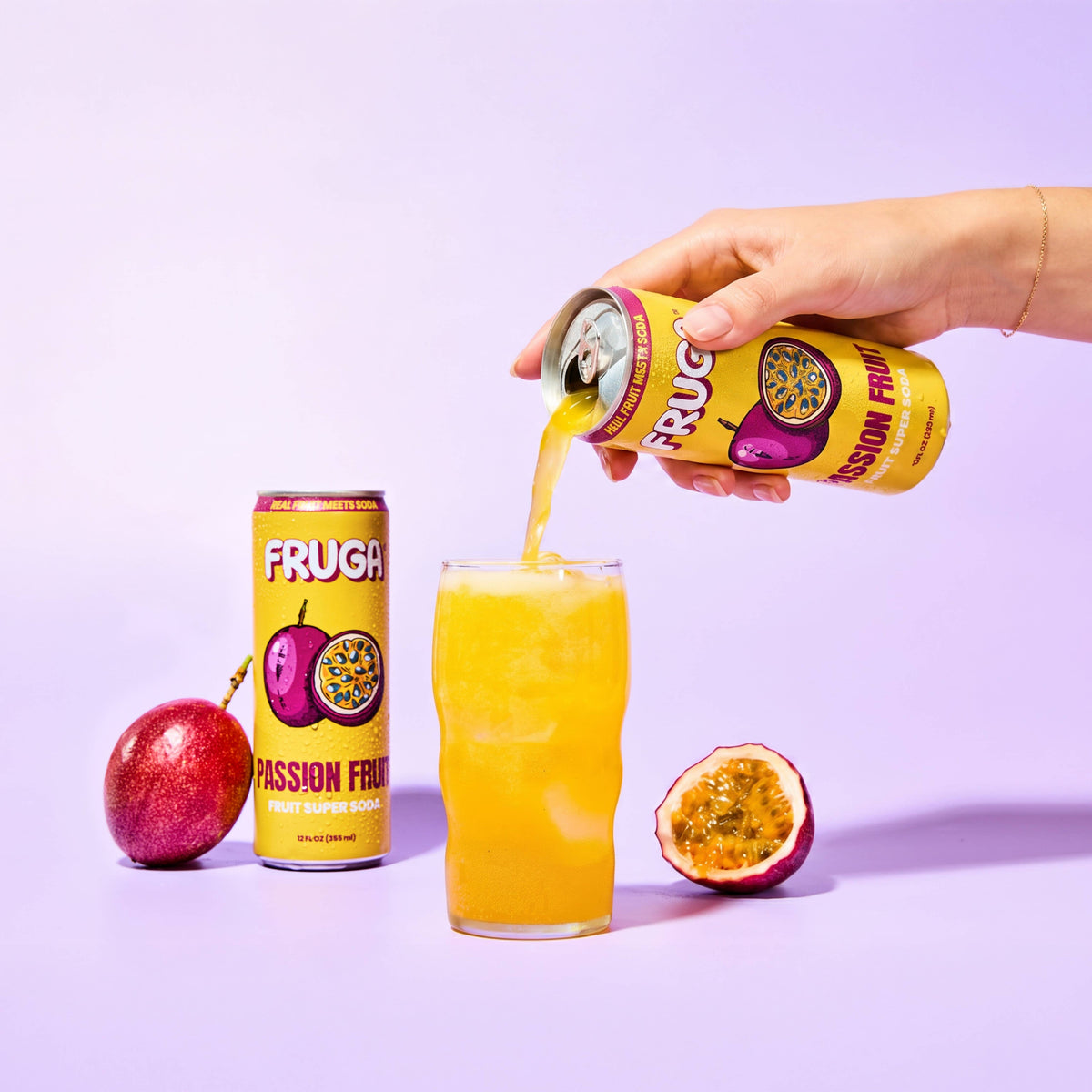 FRUGA Beverage Company - PASSION FRUIT: 12 pack