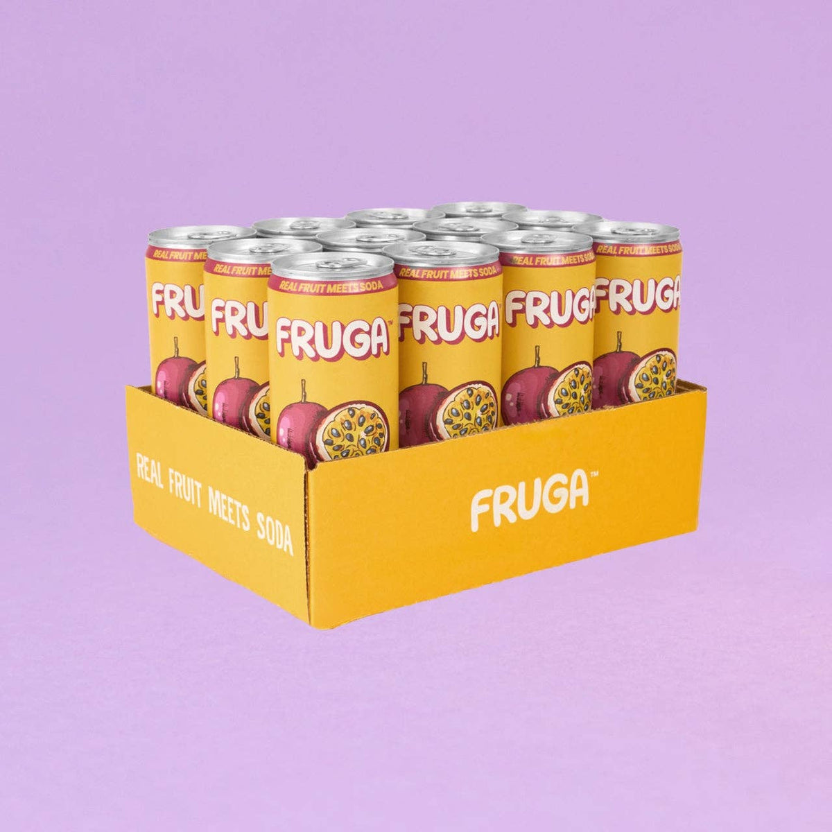FRUGA Beverage Company - PASSION FRUIT: 12 pack